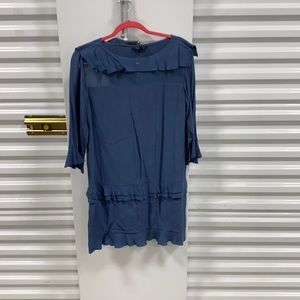 Banana republic adorable blue dress with ruffles size 4
